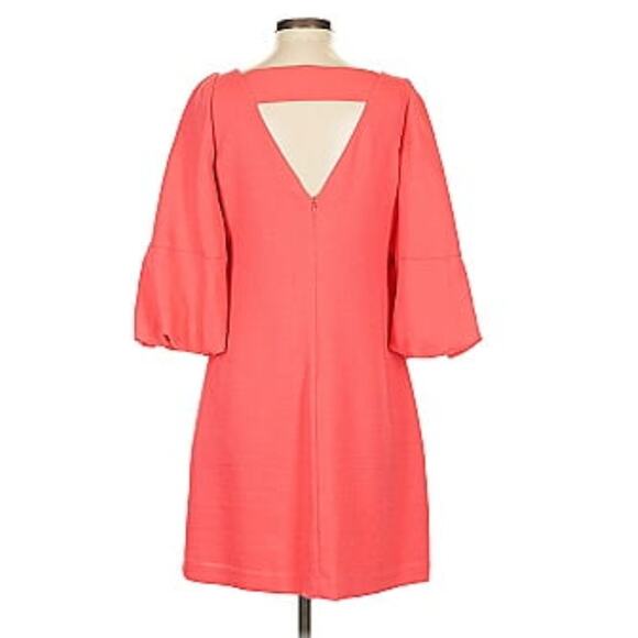Eliza J Coral Puff Sleeve Desk to Dinner Sheath Dress Size 8 - Picture 1 of 7